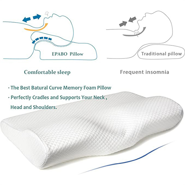 ERGONOMIC CERVICAL MEMORY FOAM PILLOW
