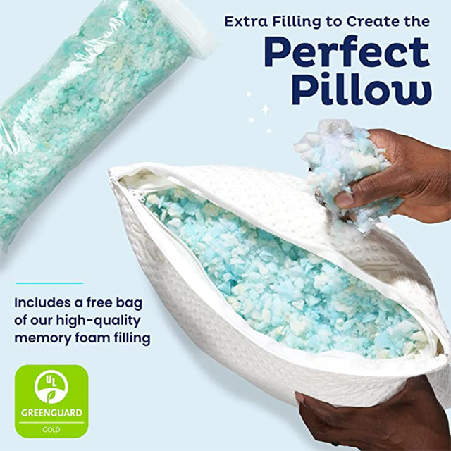 ADJUSTABLE LUXURY SHREDDED FOAM PILLOW